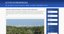 Desktop Screenshot of elysiumproperties.com